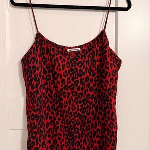 Reformation flowy cheetah Print Cami